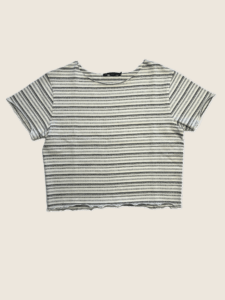 Jacquard-Crop Tee